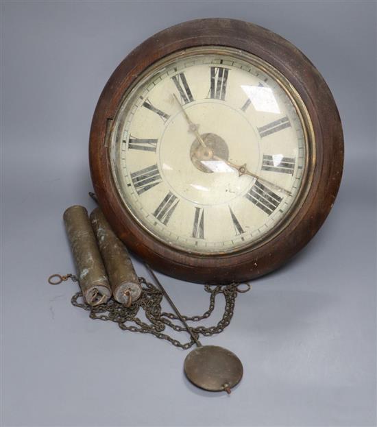 A Black Forest dial timepiece, with alarm, diameter 30cm